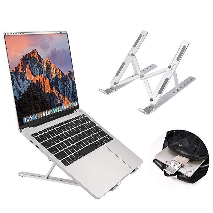 Stander multifunctional pentru laptop Silver Hold, aluminiu