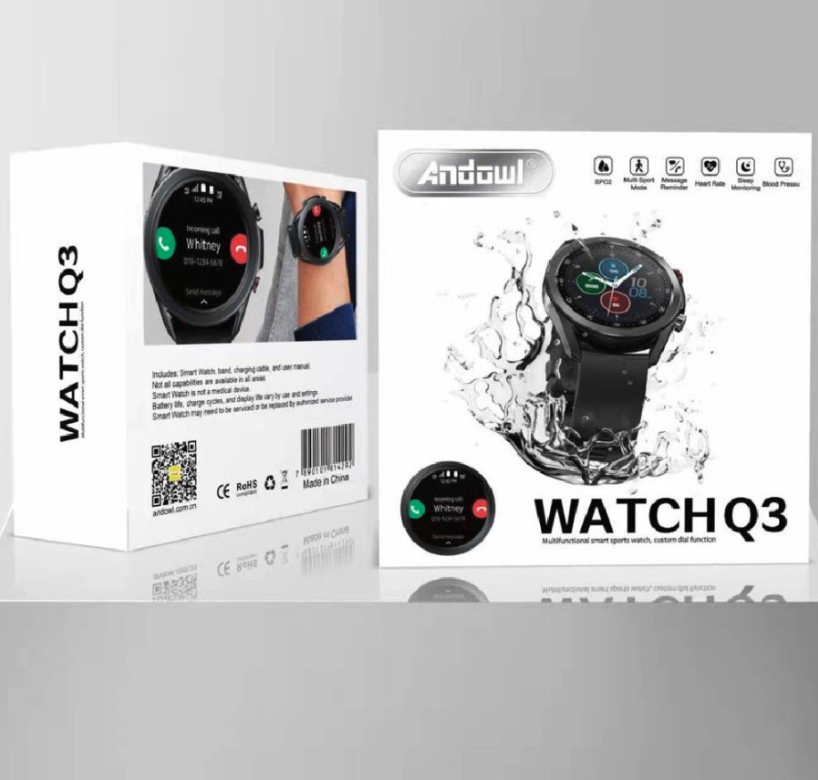 Smartwatch Bluetooth Andowl Q3, Notificari, Functie apelare