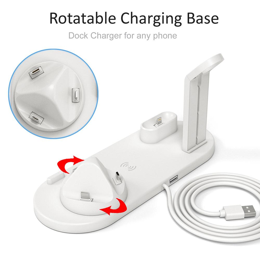 Statie de incarcare Wireless 6 in 1