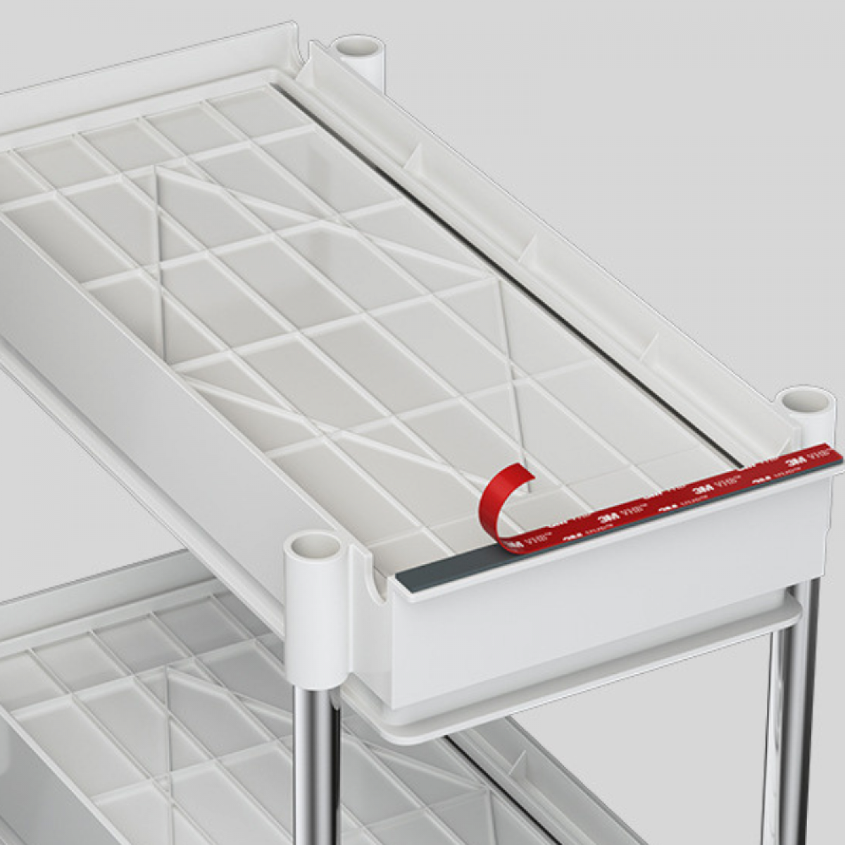 Scurgator vase cu 2 niveluri, sistem de glisare