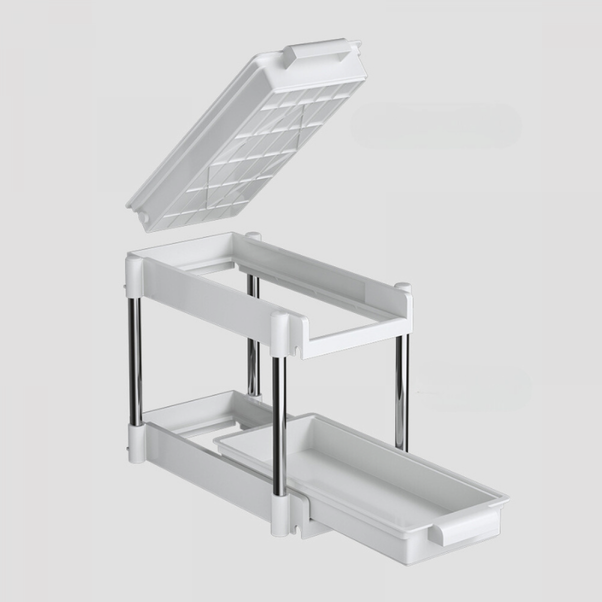 Scurgator vase cu 2 niveluri, sistem de glisare