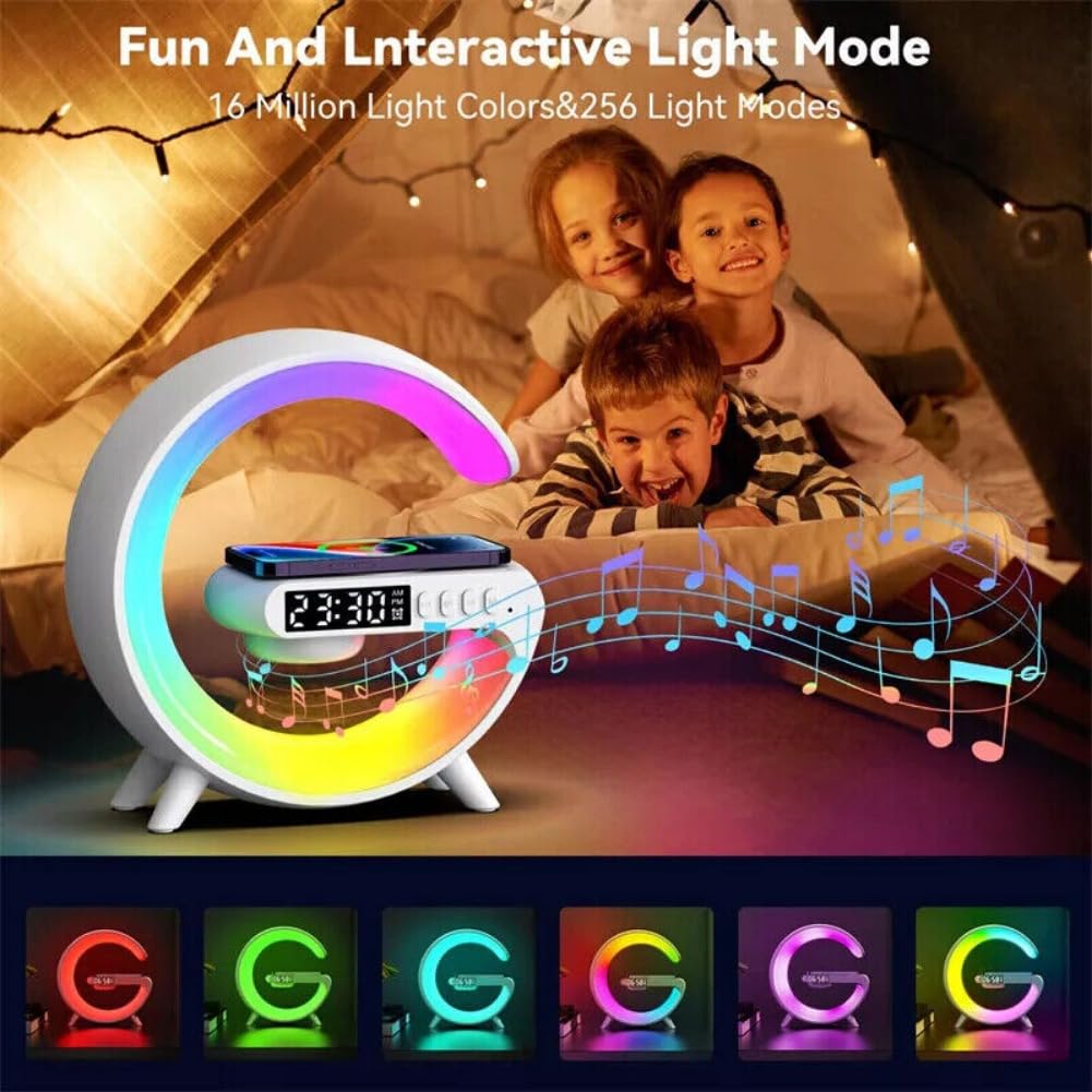 Lampa RGB, Boxa Bluetooth, Ceas Digital, Statie de incarcare Wireless