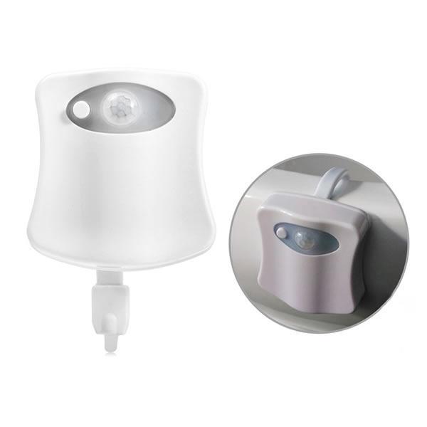 Lampa led pentru vasul de toaleta cu senzor de miscare si 8 lumini