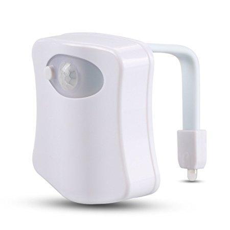 Lampa led pentru vasul de toaleta cu senzor de miscare si 8 lumini
