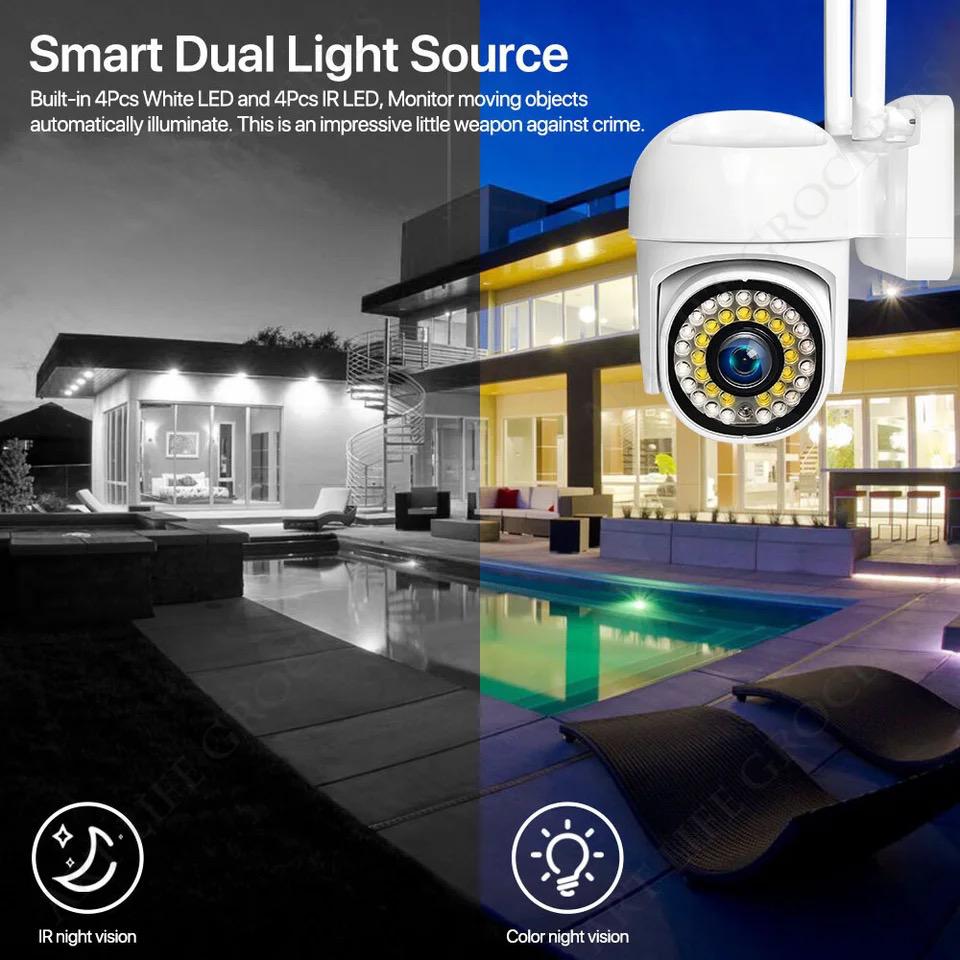 Set 2 x Camera Video de Supraveghere Wi-Fi, Aplicatie LIVE