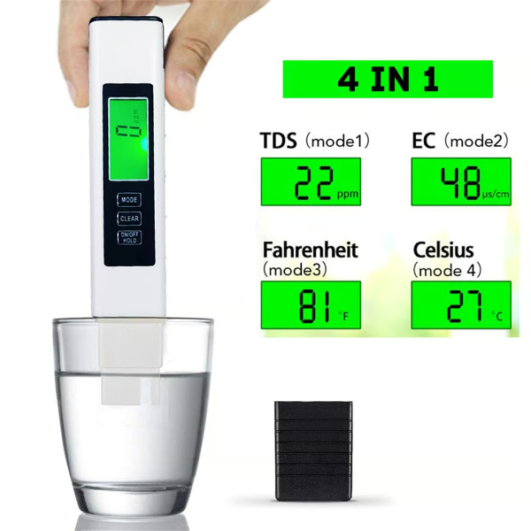 Tester pentru apa, afisaj digital instantaneu a rezultatelor