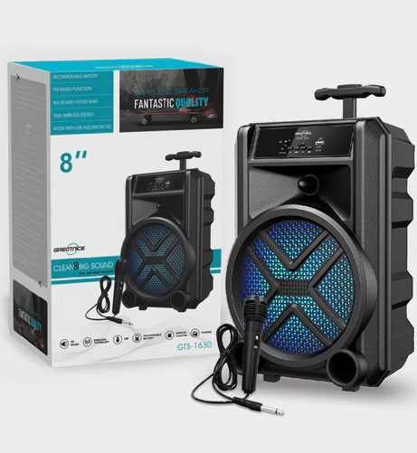 Boxa portabila Wireless GTS 1630, Microfon inclus, HD Audio