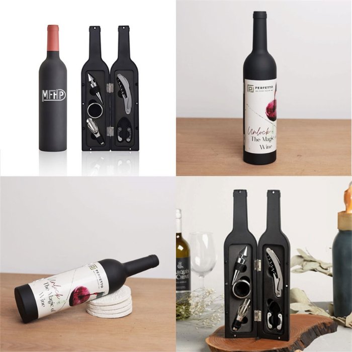 Set elegant de vin cu 6 accesorii