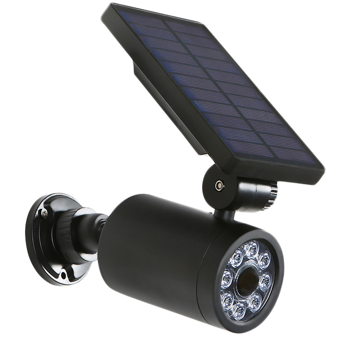 Set 3 x Camera falsa solara LED, IP 44, senzor de miscare, Negru