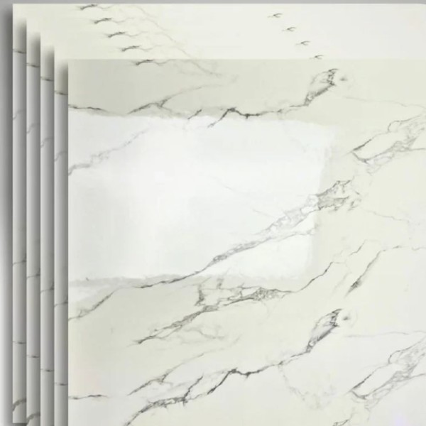 Set 5 Placi autoadezive PVC, 60x60 cm, Marmura