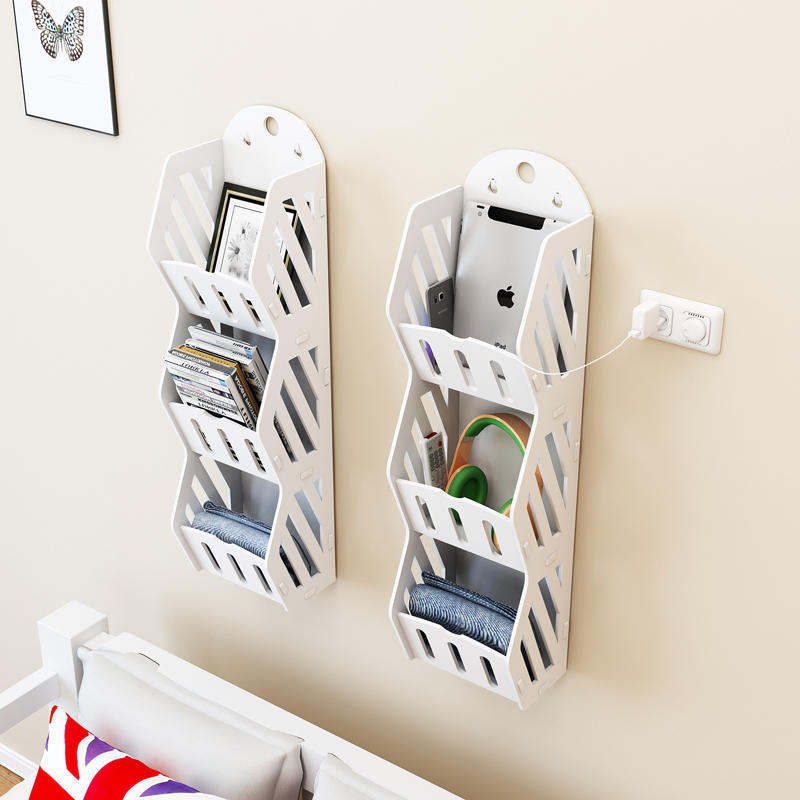 Set 2 x Etajera suspendata baie, 60x17 cm, Alb