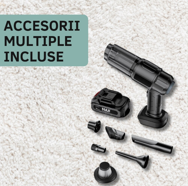 Aspirator cu acumulator 48V, putere 100 W