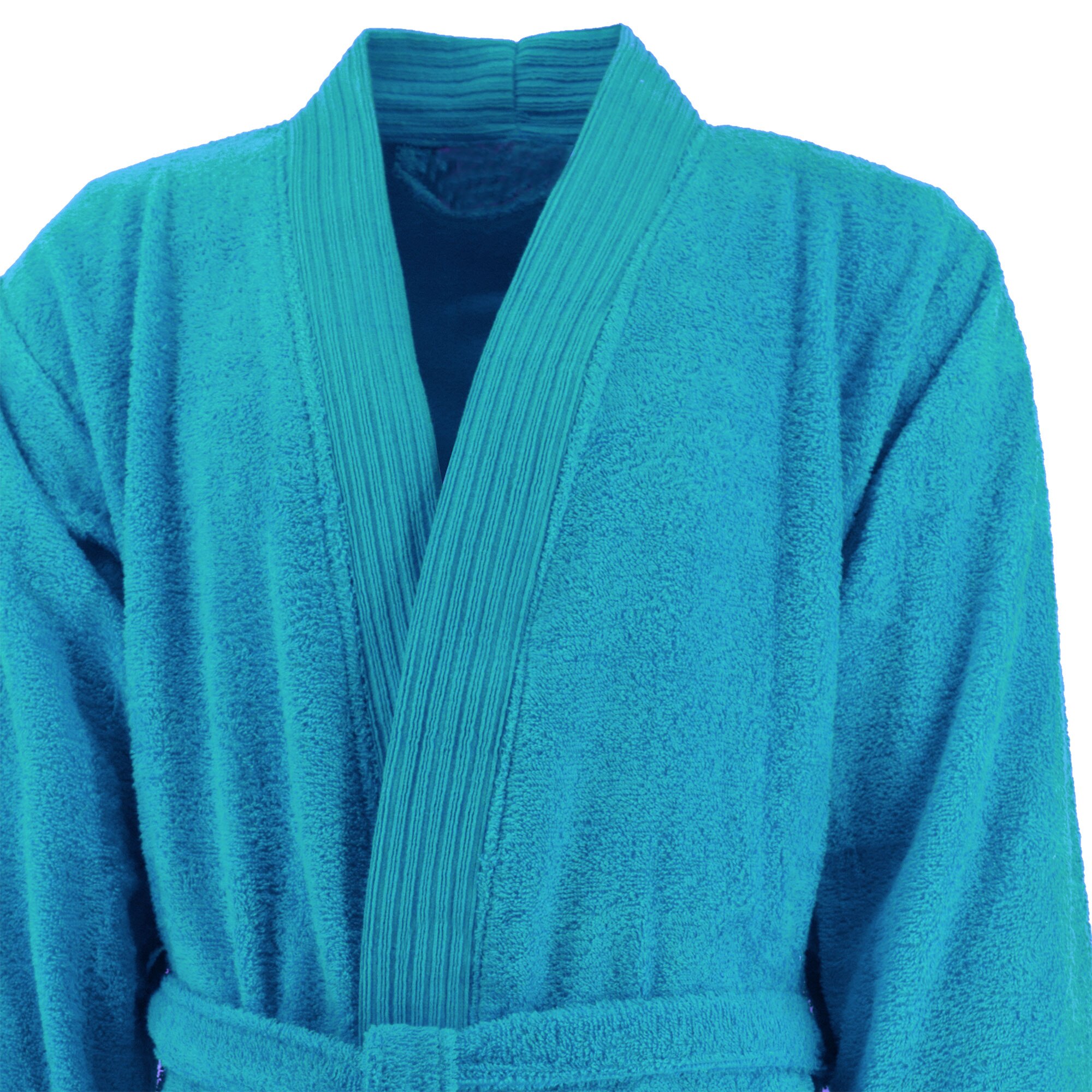 Halat baie bumbac, S-XXL, 100% bumbac, Albastru