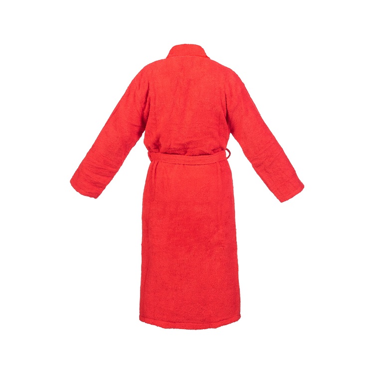 Halat baie bumbac, S-XXL, 100% bumbac, Rosu