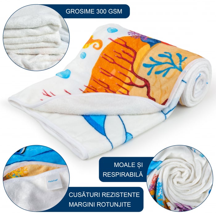 Paturica Aniversara Milestone, 100x150 cm