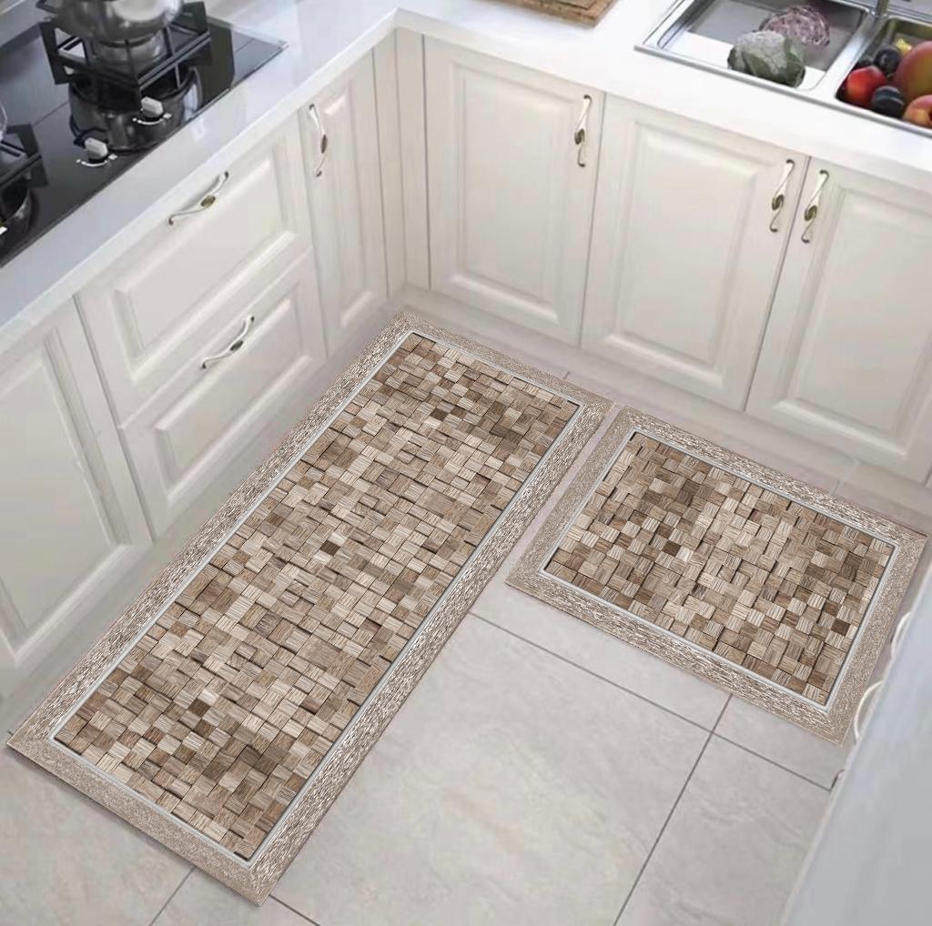 ​ Set 2 covoare de bucatarie, 3D Cubs