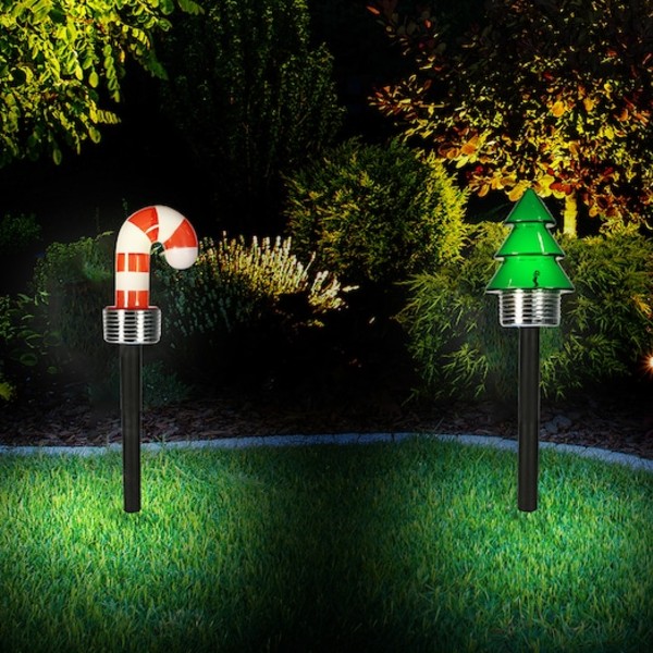 Set 3 x Felinar Solar Stick Brad Verde 41 cm