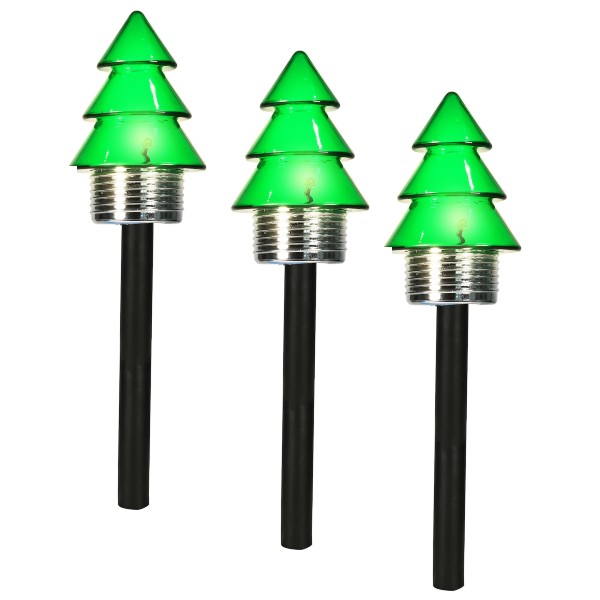 Set 3 x Felinar Solar Stick Brad Verde 41 cm