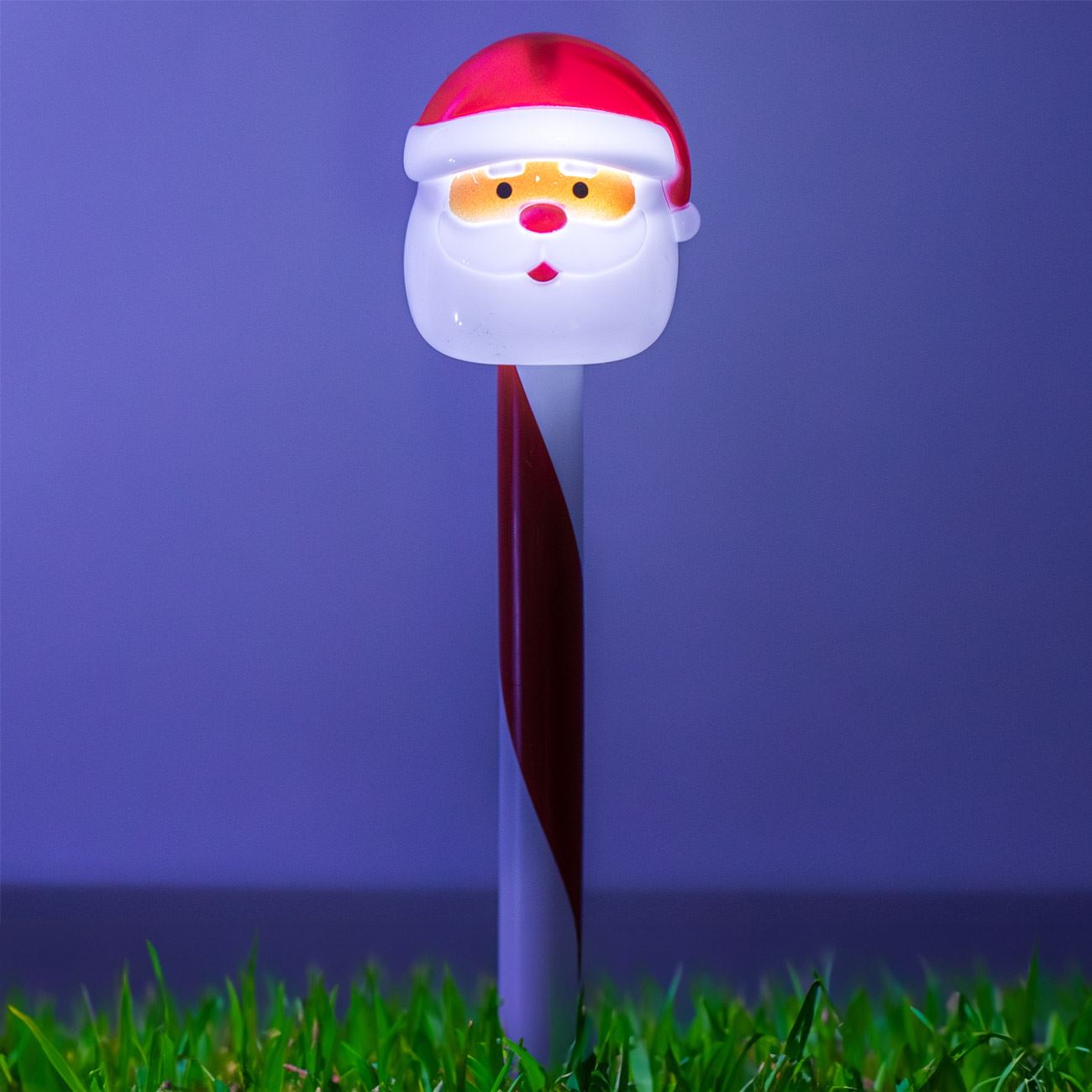 Set 3 x Felinar Solar Stick, Mos Craciun 36 cm