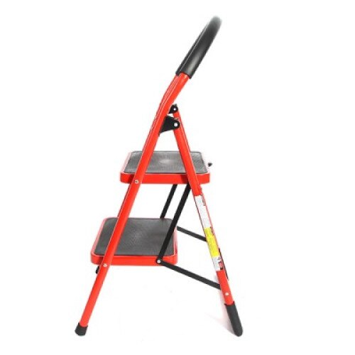 Scara pliabila din metal, 2 trepte late, 100 kg