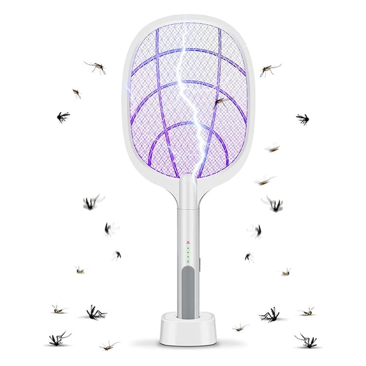 Set 2 x Paleta electrica pentru tantari, muste sau insecte