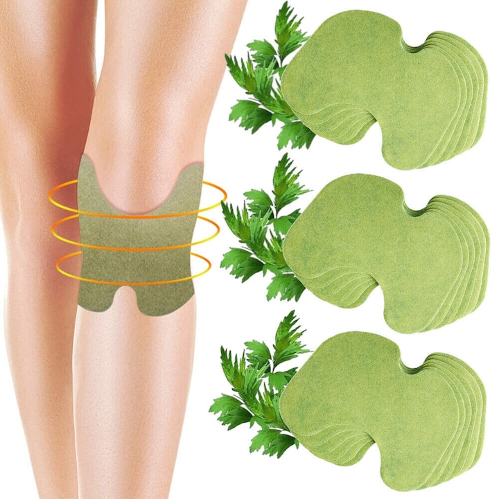 Set 30 plasturi cu pelin pentru genunchi, amelioreaza durerea