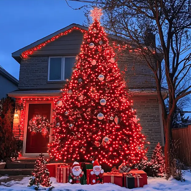 Set 4 x Instalatie LED 70 LED, 7 metri, Rosu