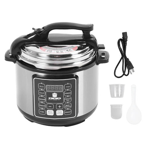 Multicooker 6L, 14 programe, Oala electrica cu gatire sub presiune