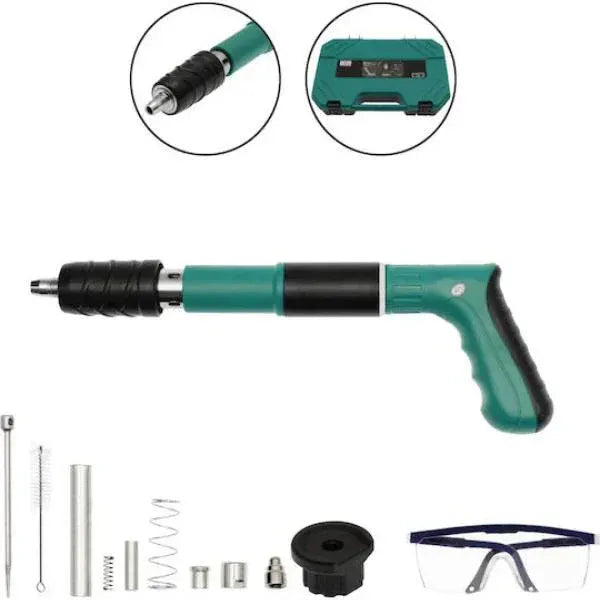 Pistol manual pentru fixare nituri/cuie, Accesorii + 250 de cuie