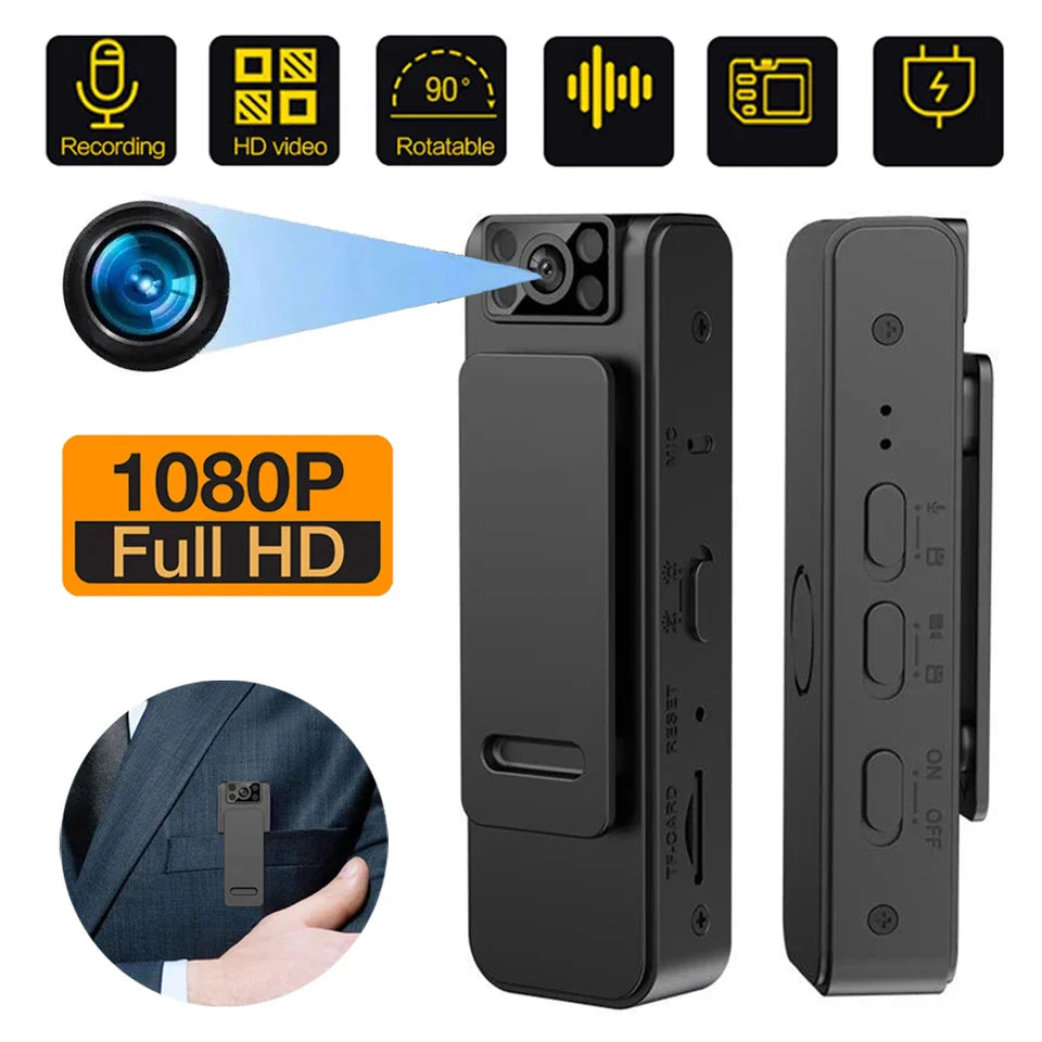 Camera video 1080p Full HD, slot card MicroSD, inregistrare audio