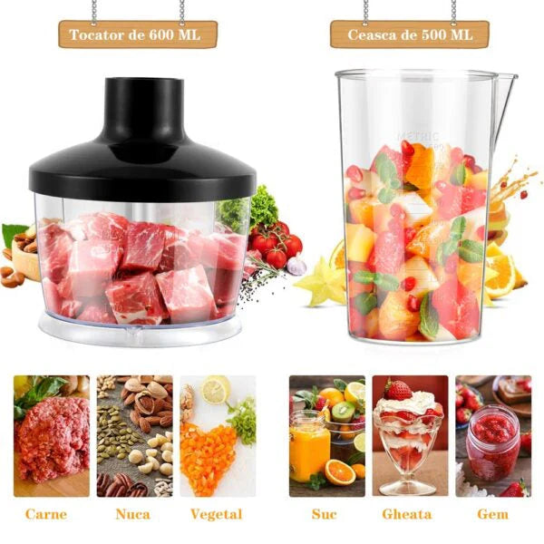 Blender de mana 4 in 1, 500 W / 1500 W