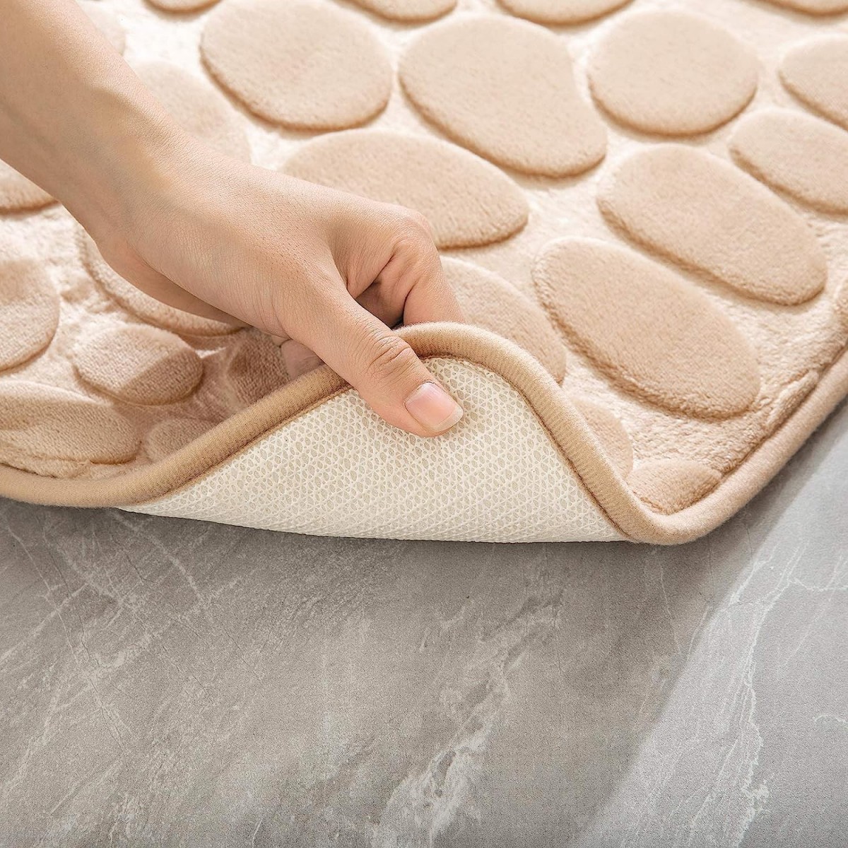 Set 2 x Covoras de baie antiderapant, 40 x 60 cm