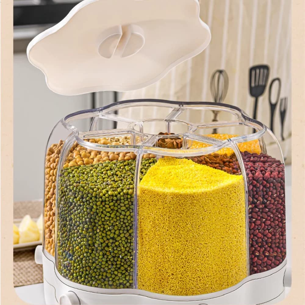 Cutie alimentara pentru cereale, design rotativ, 6.5 Litri