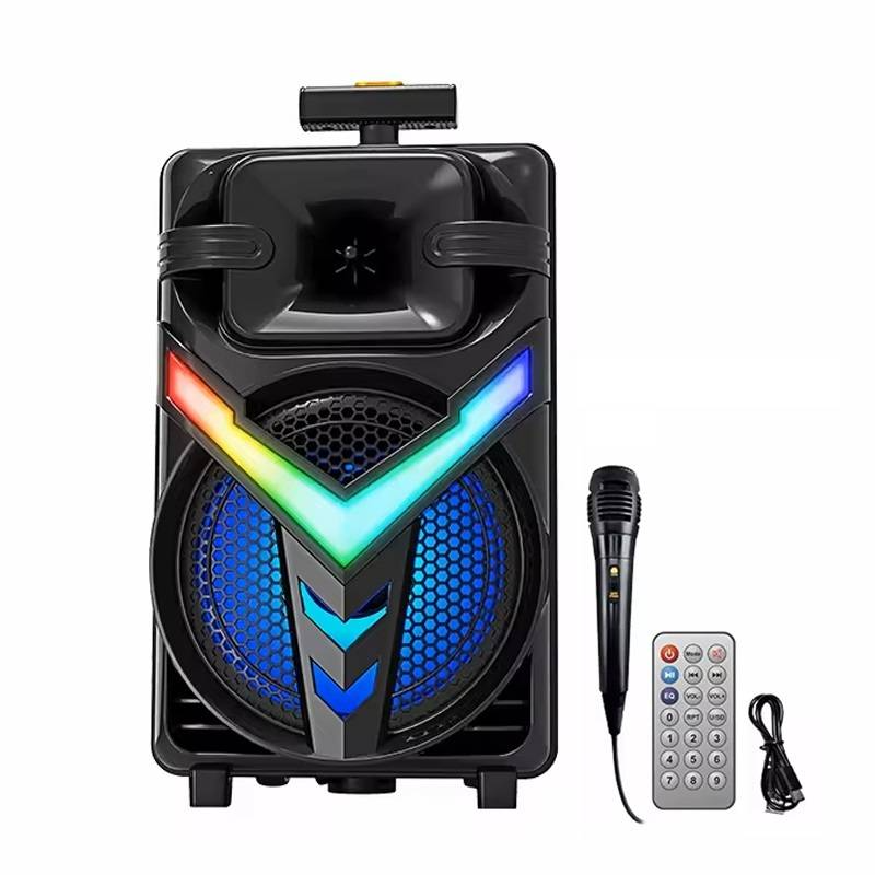 Boxa portabila Bluetooth ZQS-8158, Microfon Wireless, Radio FM