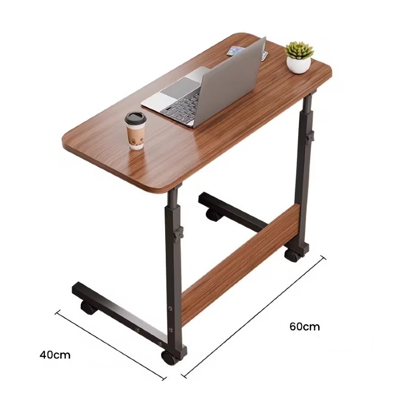 Masuta reglabila laptop, birou cu roti, 60x40x80 cm