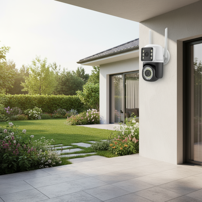 Set 2 x Camera Video 6MP, 42 LED, Vedere 360°, Wi-Fi, Card 32 GB