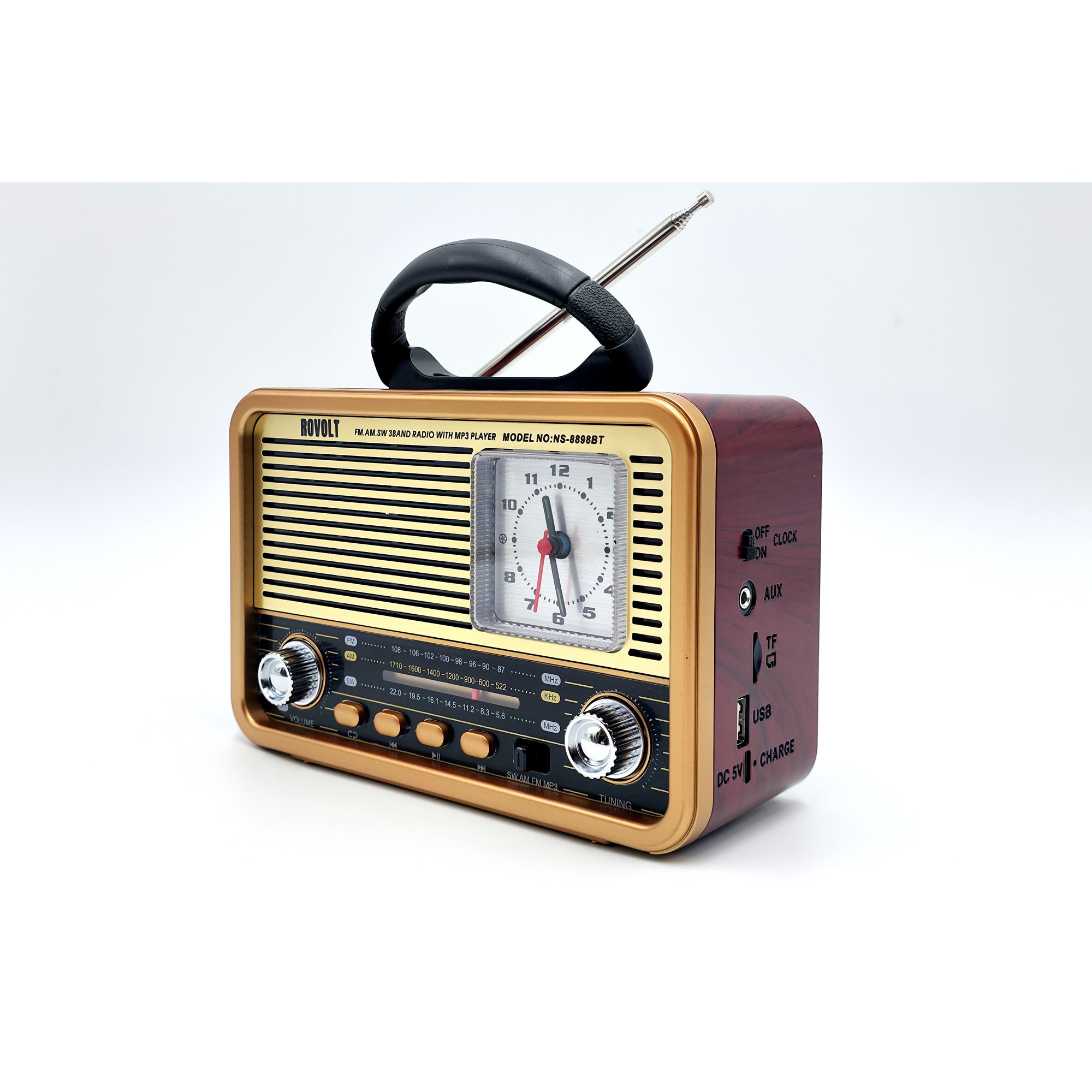 Radio ROVOLT NS - 8898BT, FM/AM/SW, Bluetooth