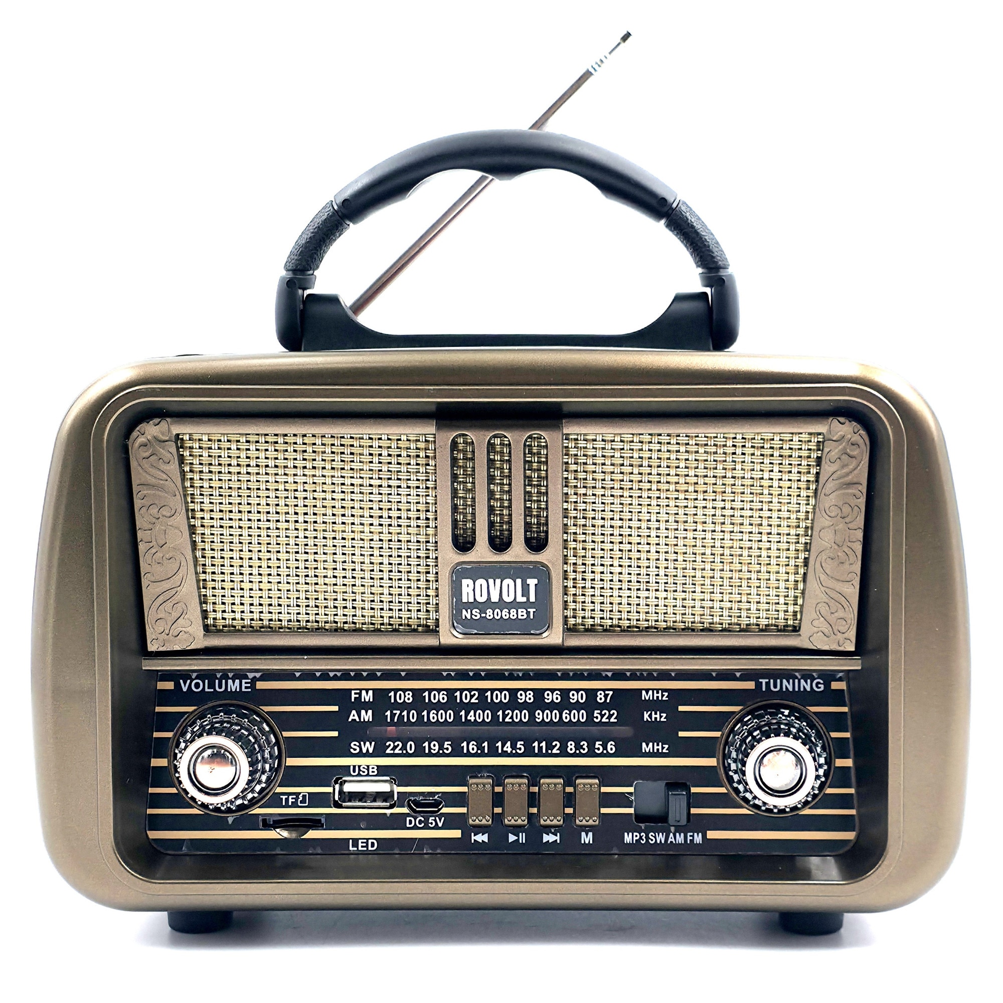 Radio ROVOLT NS-8068BT Vintage, FM/AM/SW, Bluetooth