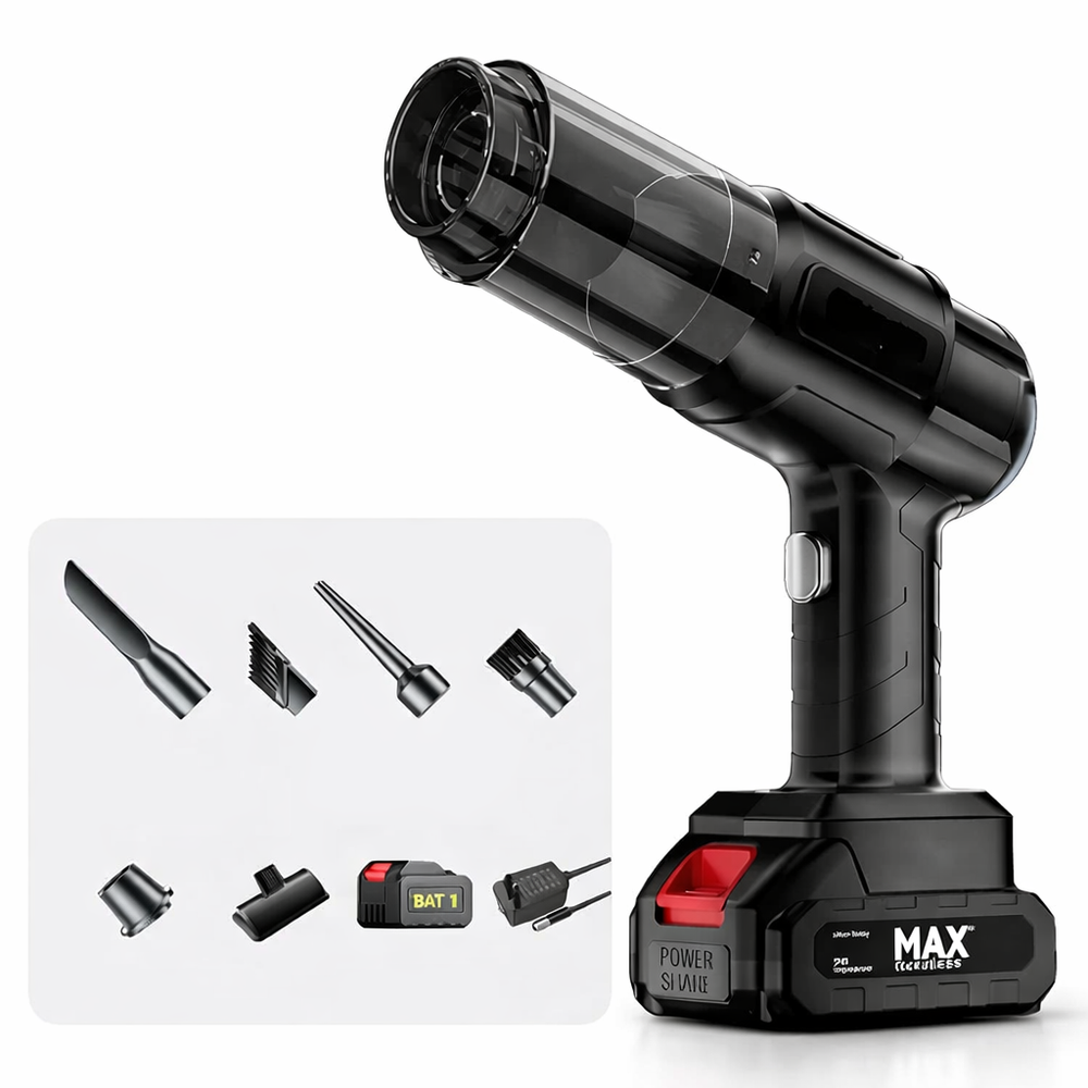 Aspirator auto 150 W cu acumulator, filtru HEPA