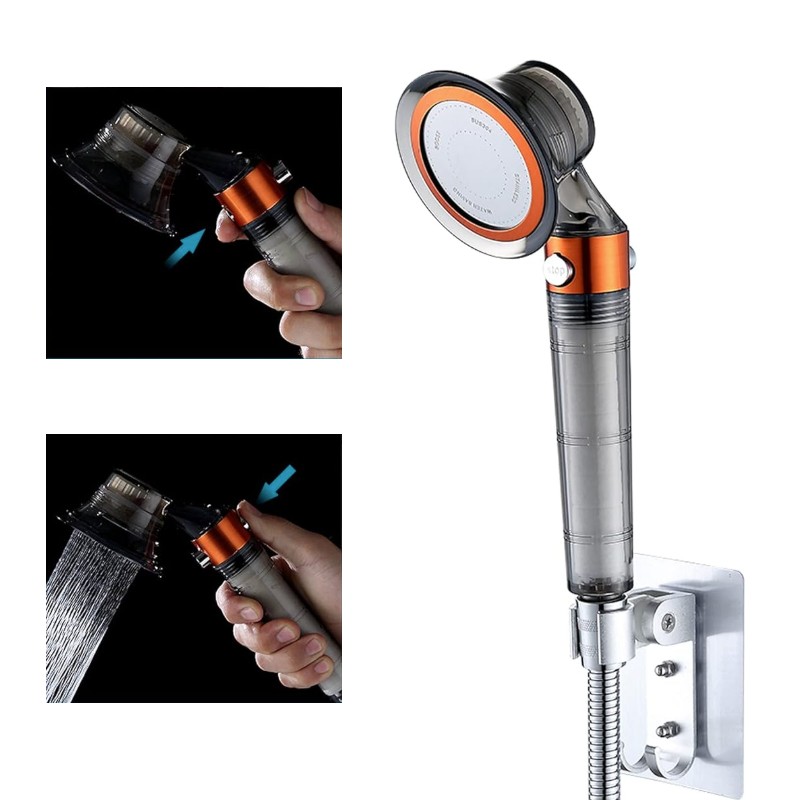 Para de dus cu presiune ridicata, cu filtru integrat