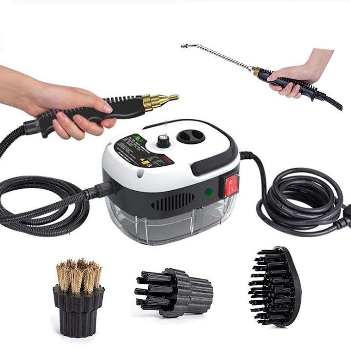 Aparat de curatat cu abur 2500 W, 3 BAR, rezervor 900 ml