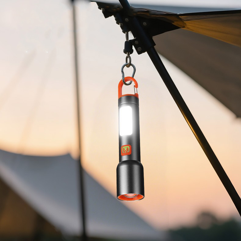 Lanterna LED LumiMax Pro reincarcabila, lampa camping si carlig