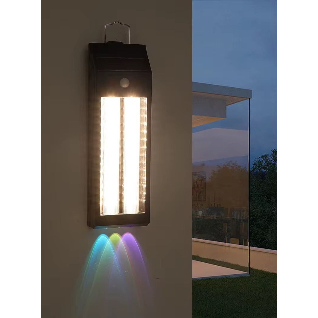 Set 2 x Lampa solara cu senzor de miscare, 18W, 1200 LM