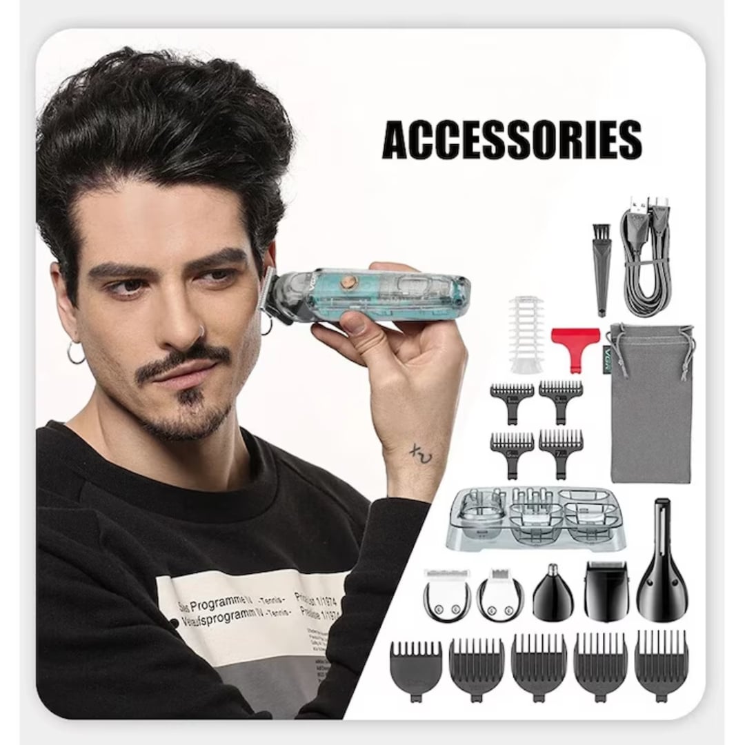 Masina electrica de tuns, 6 capete interschimbabile, 1200 mAh