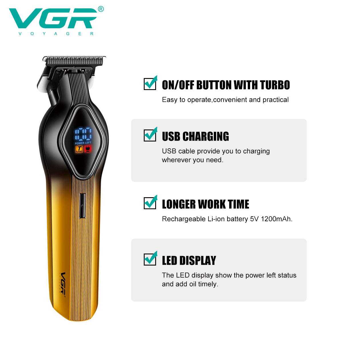 Aparat de tuns, Acumulator, 120 de minute