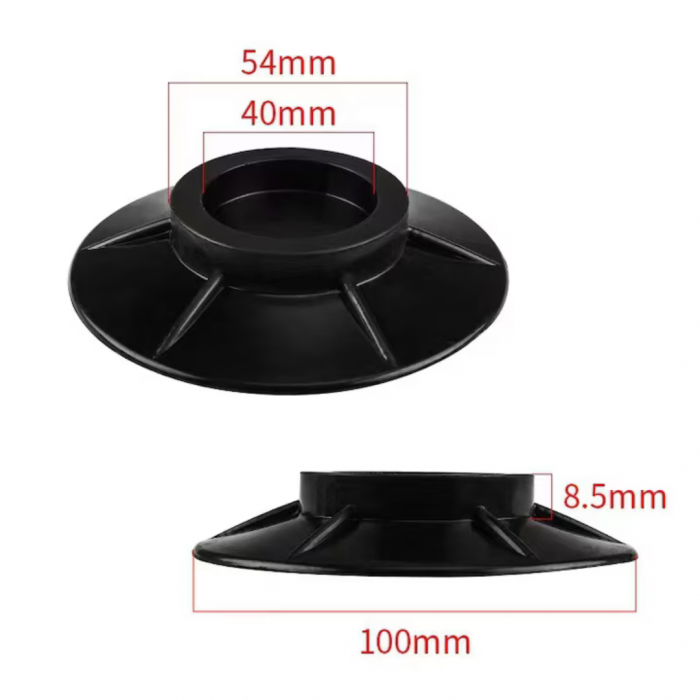 Set 4 amortizoare antivibratii din cauciuc pentru masina de spalat