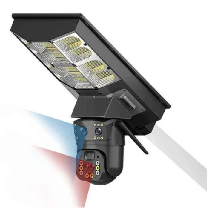 Lampa stradala solara cu camera Wi-Fi V380 PRO