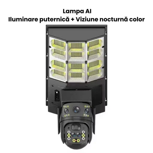 Lampa stradala solara cu camera Wi-Fi V380 PRO