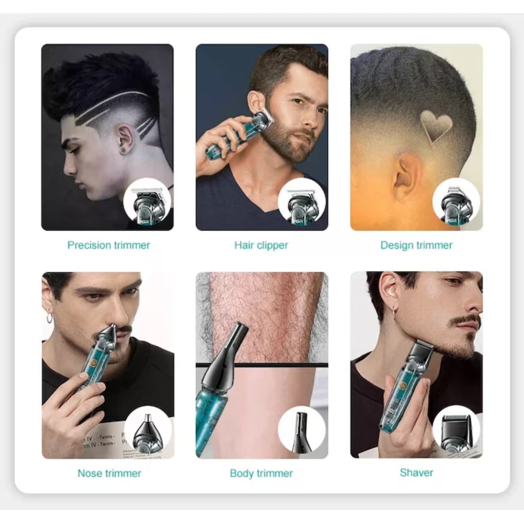 Masina electrica de tuns, 6 capete interschimbabile, 1200 mAh