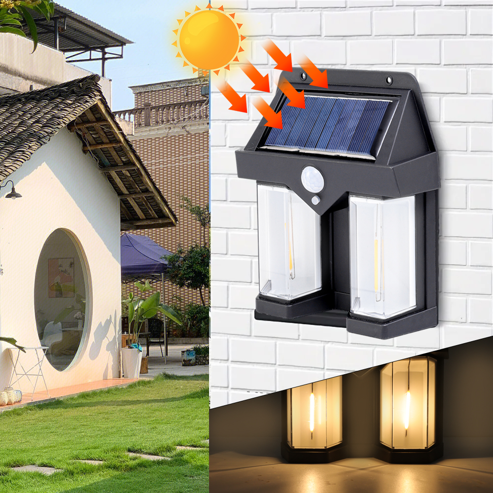 Lampa solara de perete cu senzor de miscare, CL-228